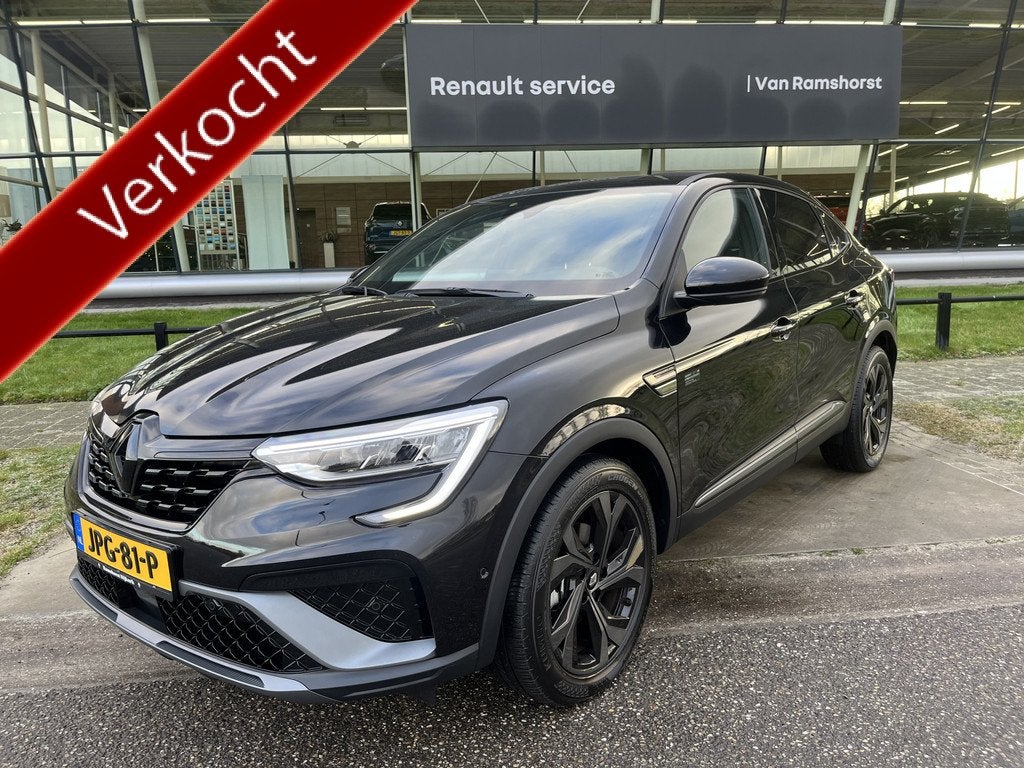 Renault Arkana 1.6 E-Tech hybrid 145PK R.S line / E-Tech eng, 4 cilinders, Overige brandstoffen, Zwart, Leder