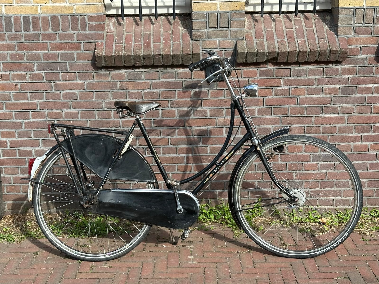 Vintage Gazelle Omafiets – Zeer Goede Staat, Terugtraprem, Ophalen of Verzenden, Gazelle, 53 tot 56 cm
