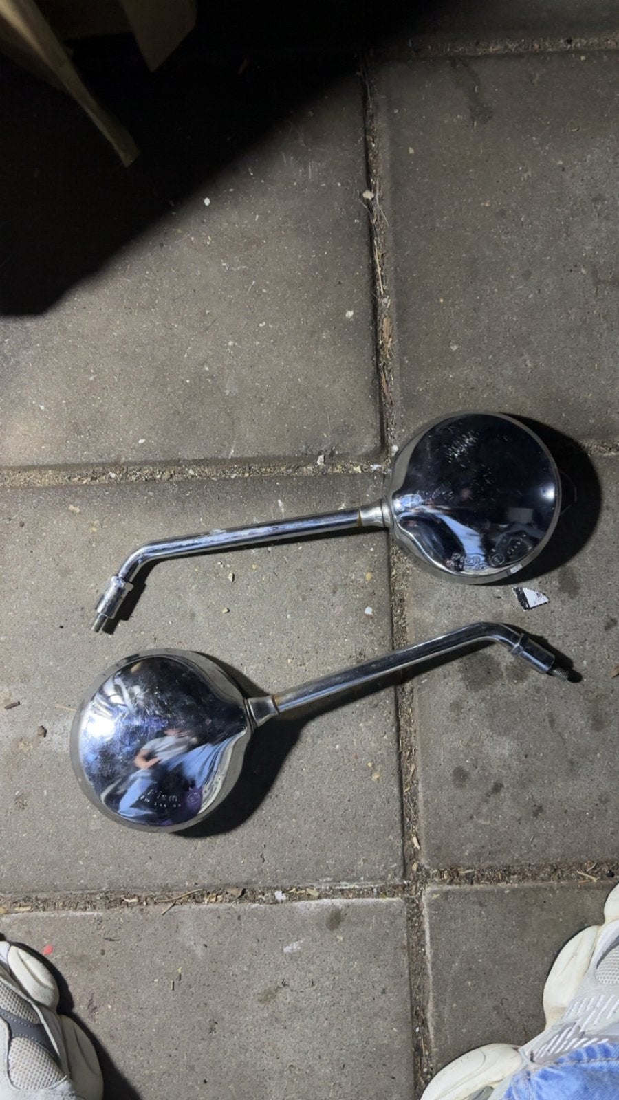 Vespa LX Spiegelset - Chroom, Ophalen of Verzenden, Gebruikt, Overige typen, Vespa