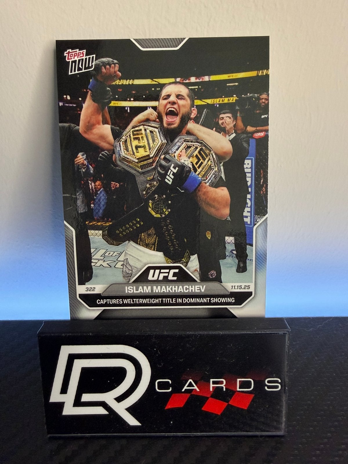 Islam Makhachev Welterweight title UFC322 Topps Now, Ophalen of Verzenden, Zo goed als nieuw, Plaatje