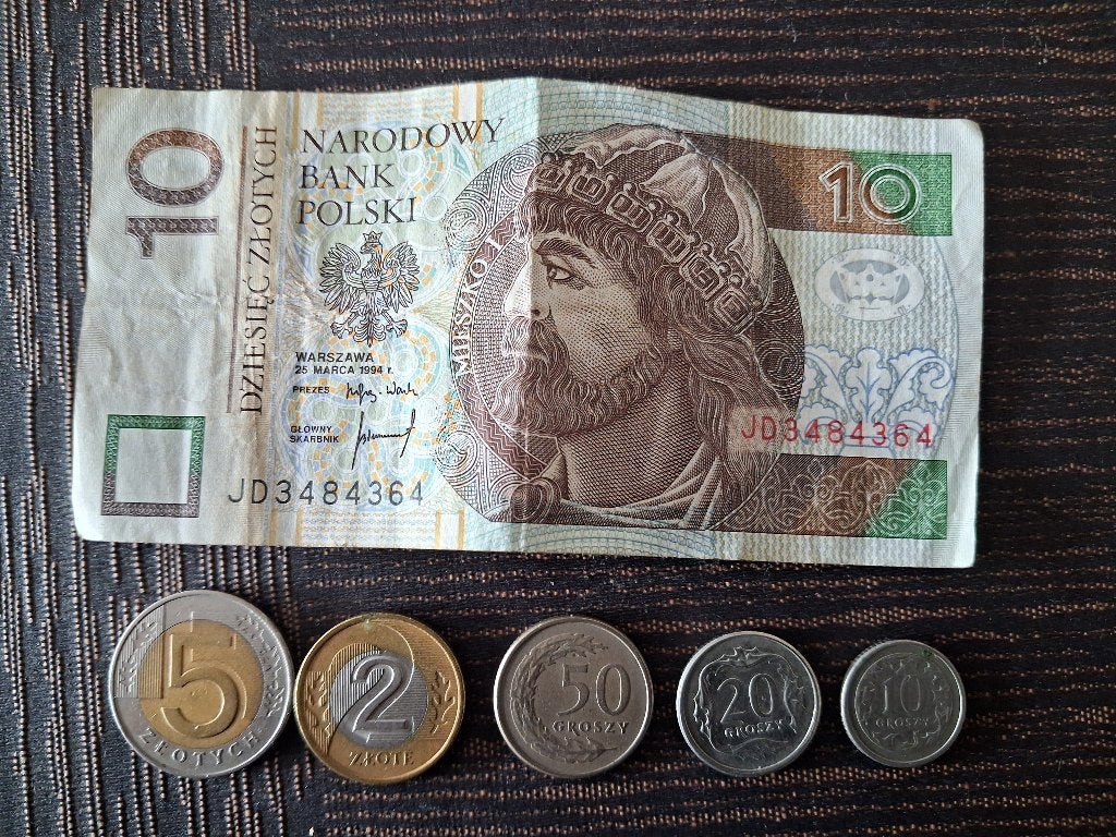 17,80 Poolse zloty, Ophalen of Verzenden, Polen, Losse munt