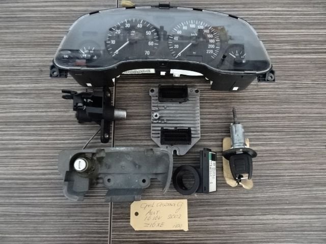 ECU Opel Astra G AUT Z16XE 1.6 16v benz bj 2002 complete set, Auto-onderdelen, Elektronica en Kabels, Gebruikt, -, Opel, Ophalen of Verzenden