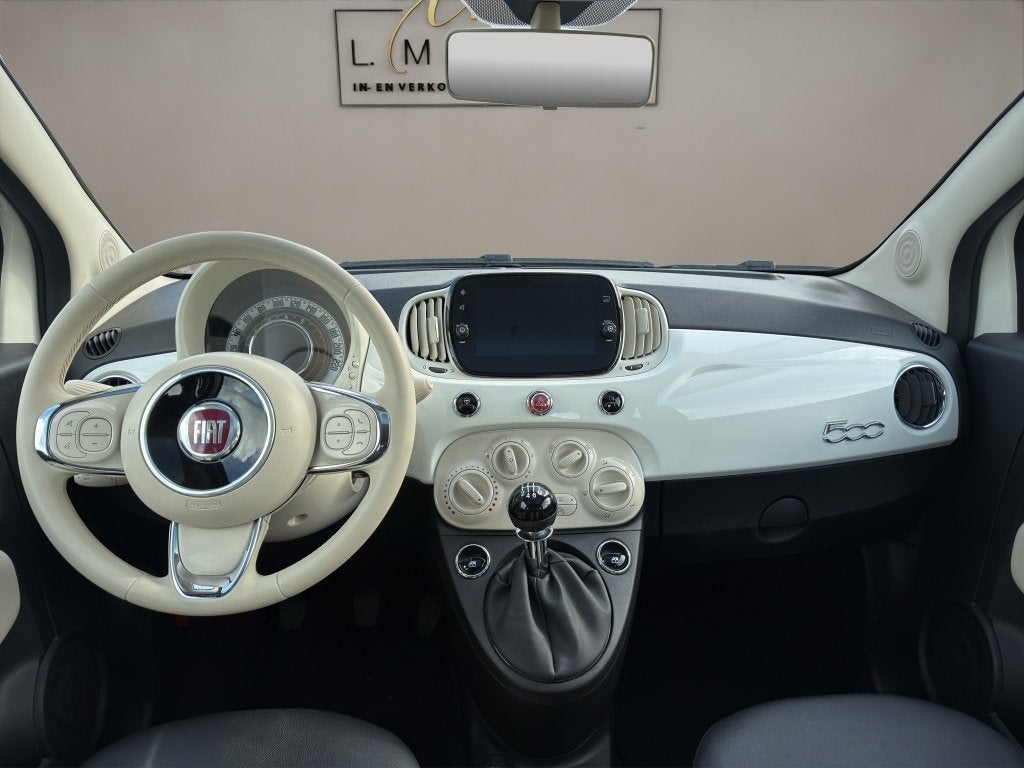 Fiat 500 1.0 Hybrid Dolcevita 2022 WIT | Apple CarPlay | Cli, Gebruikt, Euro 6, 4 stoelen, Leder en Stof