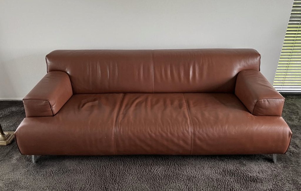 Design Bank Leolux - laatste kans!, Ophalen, MODERN, Driepersoons, Zo goed als nieuw