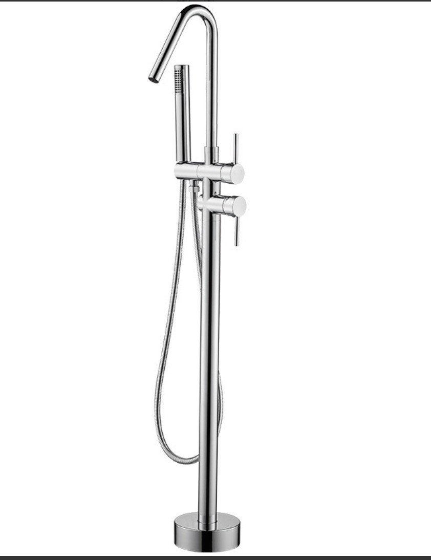 Linea Uno Vadas vrijstaande badkraan met handdouche, Doe-het-zelf en Verbouw, Sanitair, Ophalen, Zo goed als nieuw