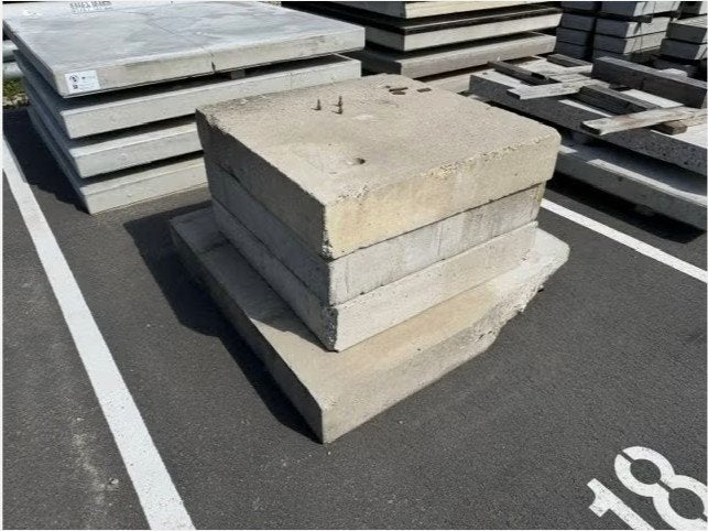 gebruikte betonplaten 105 x 105 x 20 cm zeer sterk, Tuin en Terras, Tegels en Klinkers, Ophalen of Verzenden, Beton, Overige typen