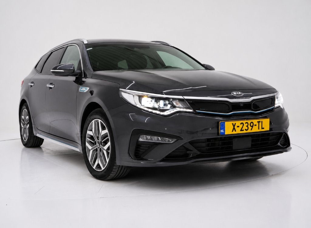 Kia Optima Sportswagon 2.0 GDi Phev 205pk 2019, Auto's, Zwart, 102 €/maand, Optima Sportswagon, 1500 kg