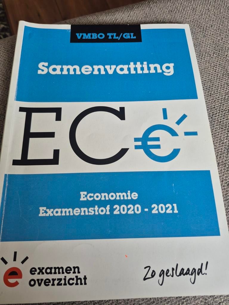 samenvatting  vmbo economie, Ophalen of Verzenden, Zo goed als nieuw, VMBO, Economie