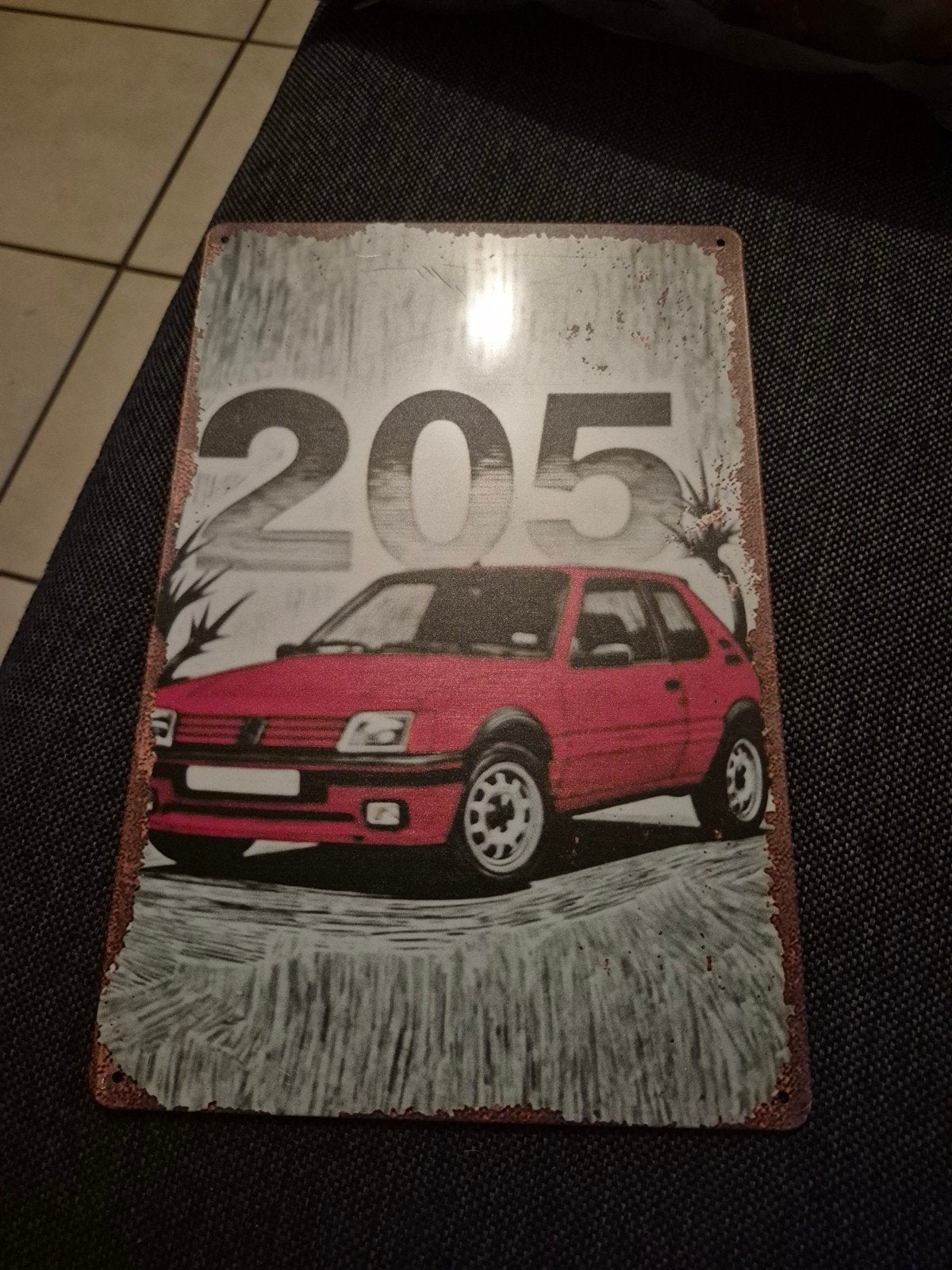 Peugeot 205 GTI Metalen Wandplaat - Vintage Look, Ophalen of Verzenden, Zo goed als nieuw