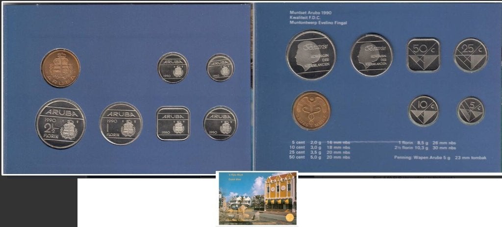 Aruba FDC set 1990, Ophalen of Verzenden, Midden-Amerika