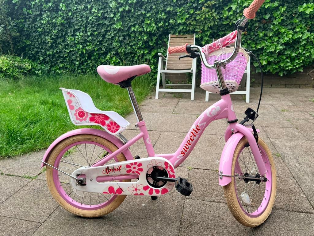 Meisje kinder fiets - 16 inch, Ophalen of Verzenden, Zo goed als nieuw, Minder dan 16 inch