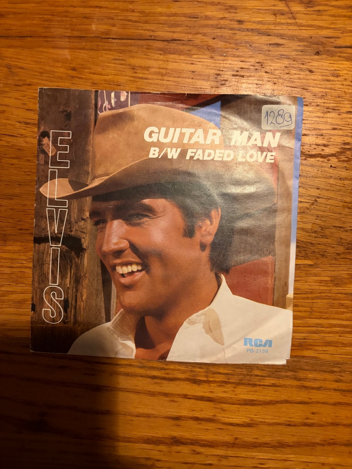 Elvis Presley - Guitar Man / Faded Love (Single), Cd's en Dvd's, Vinyl Singles, Gebruikt, Originele persing, 7 inch, Single