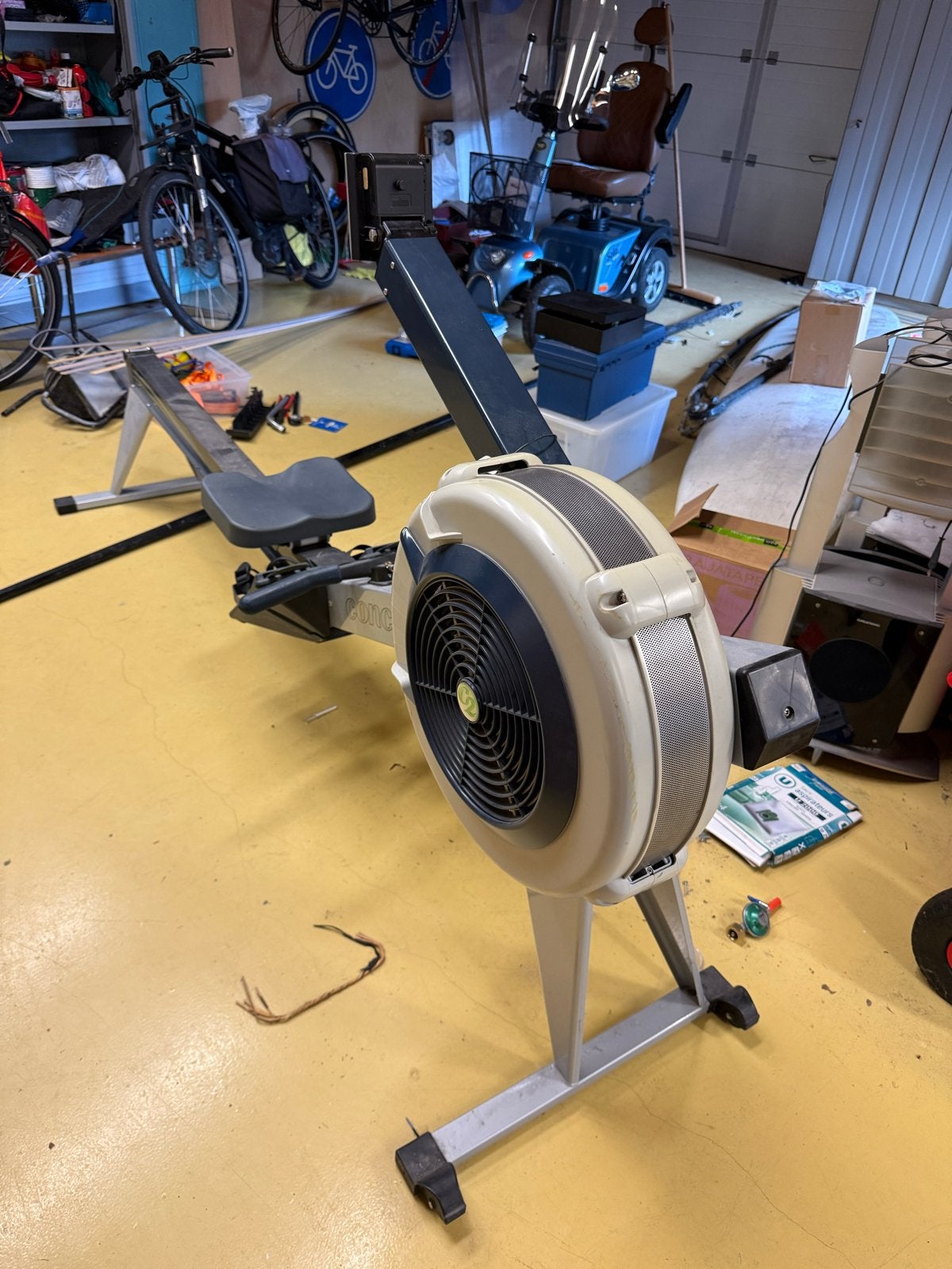 Concept 2 Roeitrainer Model D PM4 - Zo goed als nieuw, Ophalen, Armen, Zo goed als nieuw, Metaal