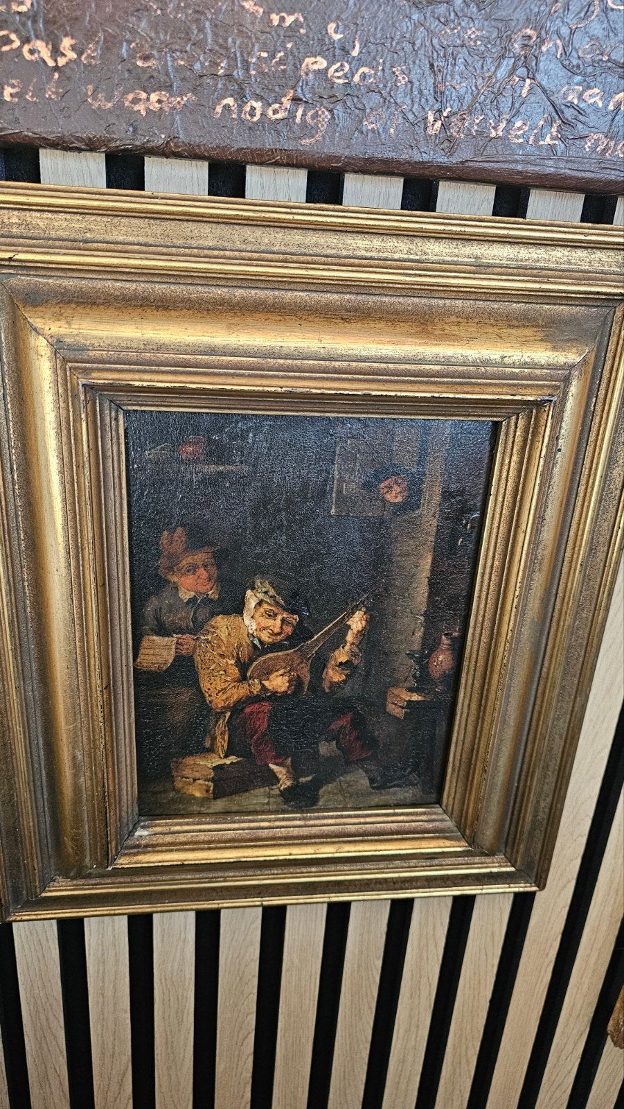 David Teniers II School - Muzikanten in de boerenstube, Paneel, Portret of Personen, Oud hollands, Ophalen of Verzenden