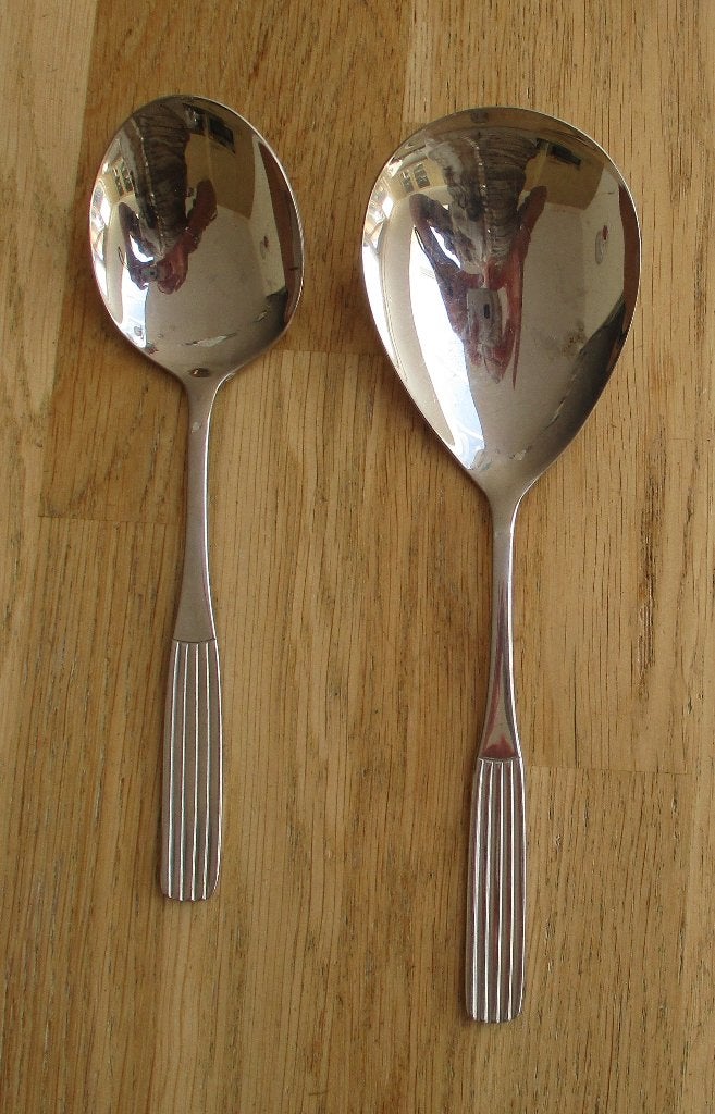 Gero Zilmeta model 505 opscheplepel 19,9cm rijstlepel 22,5cm, Ophalen of Verzenden, Zo goed als nieuw, Gero, Rvs of Chroom