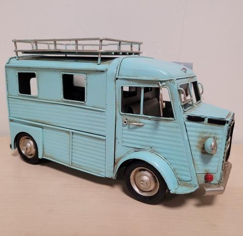 Citroen Hy bus blauw metalen miniatuur blikken model deco, Verzamelen, Automerken, Motoren en Formule 1, Nieuw, Auto's, Ophalen of Verzenden