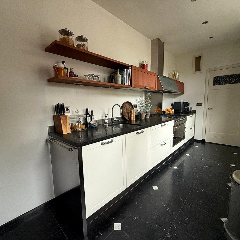 Arclinea designkeuken 4,10 m incl. Siemens & SMEG, Ophalen, Gebruikt, Overige kleuren, Graniet of Steen