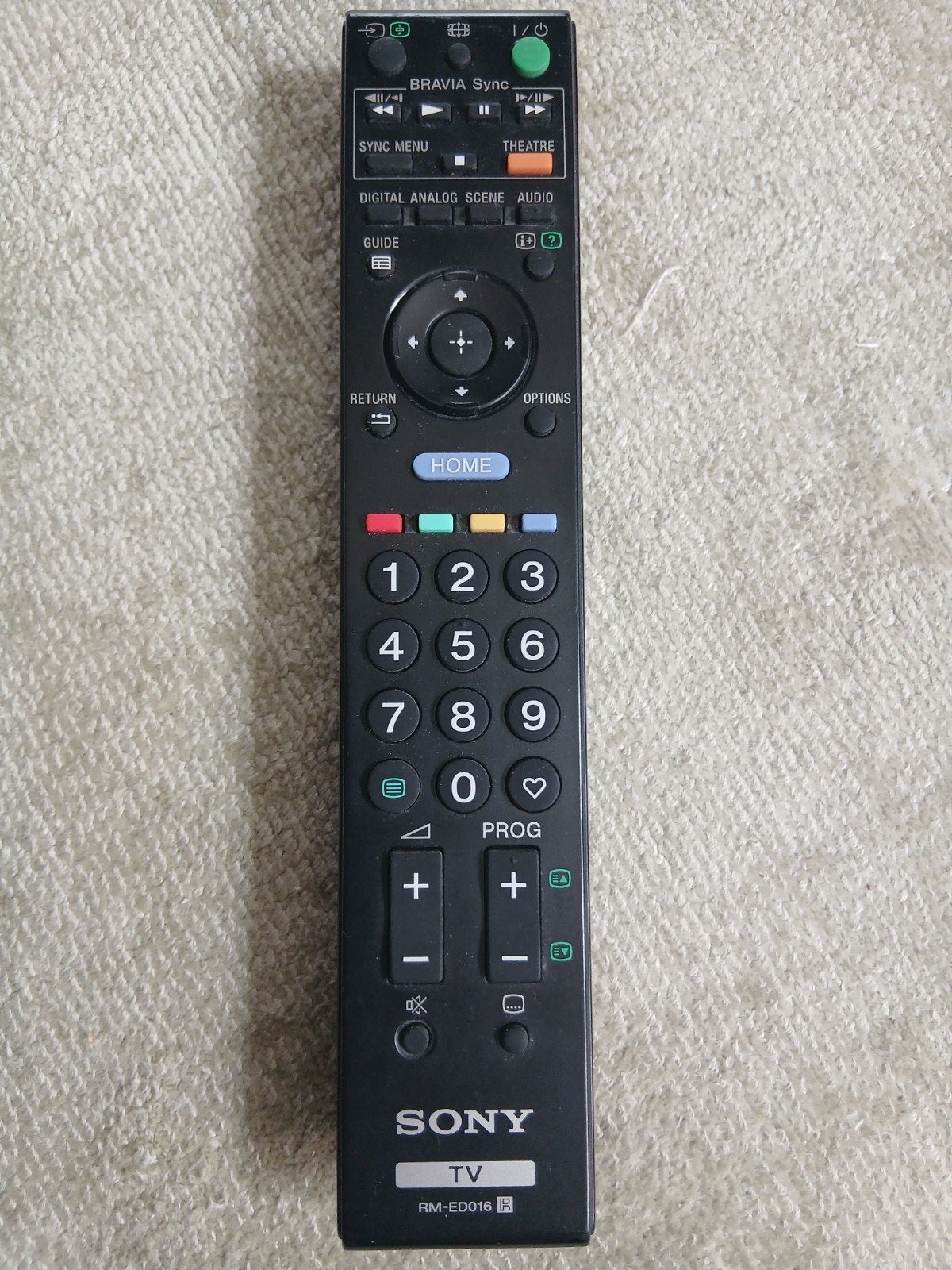 Sony afstandsbediening rm-ed016, Ophalen of Verzenden, Zo goed als nieuw, Origineel, Tv