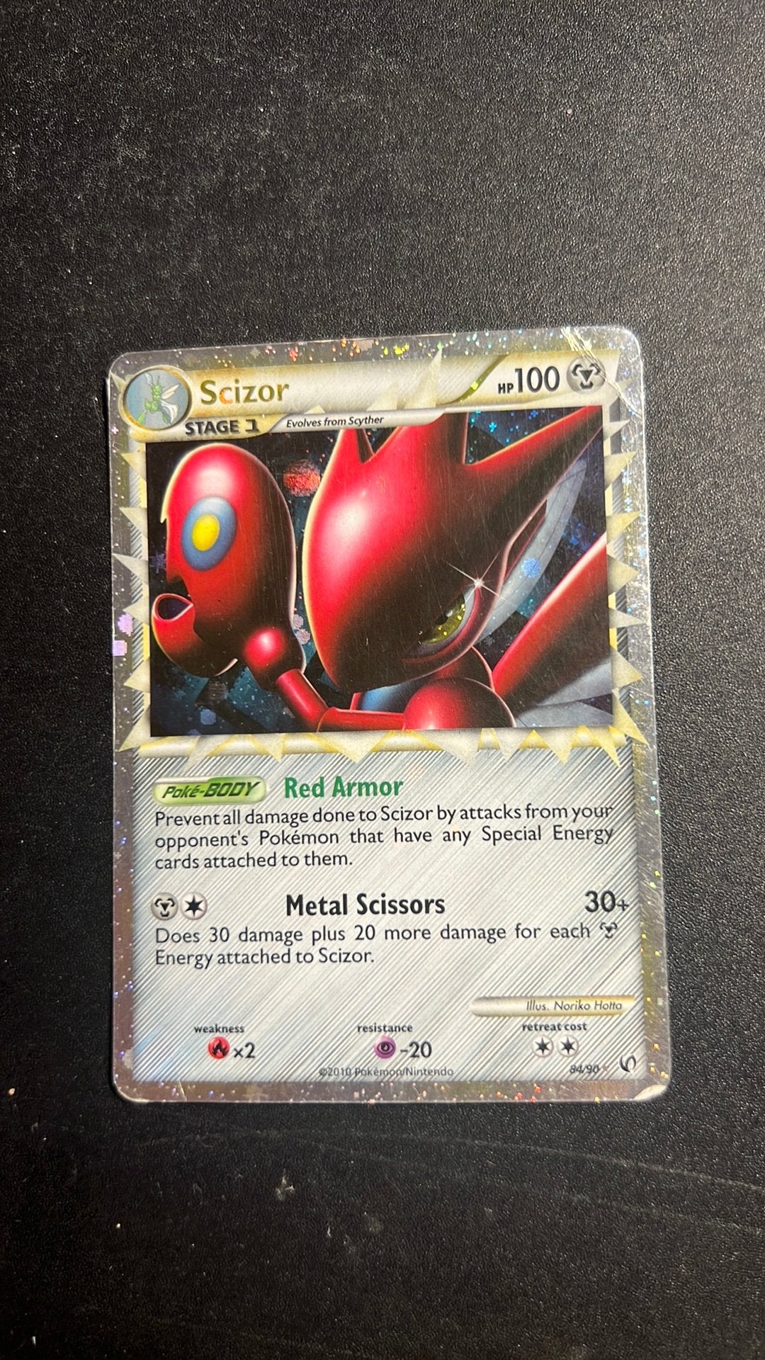 Scizor 84/90 pokemon, Ophalen of Verzenden, Gebruikt, Losse kaart