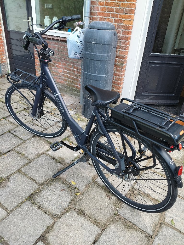Cortina e-common elektrisch moederfiets, Fietsen en Brommers, Gebruikt, Versnellingen, 56 cm of meer, Schijfrem