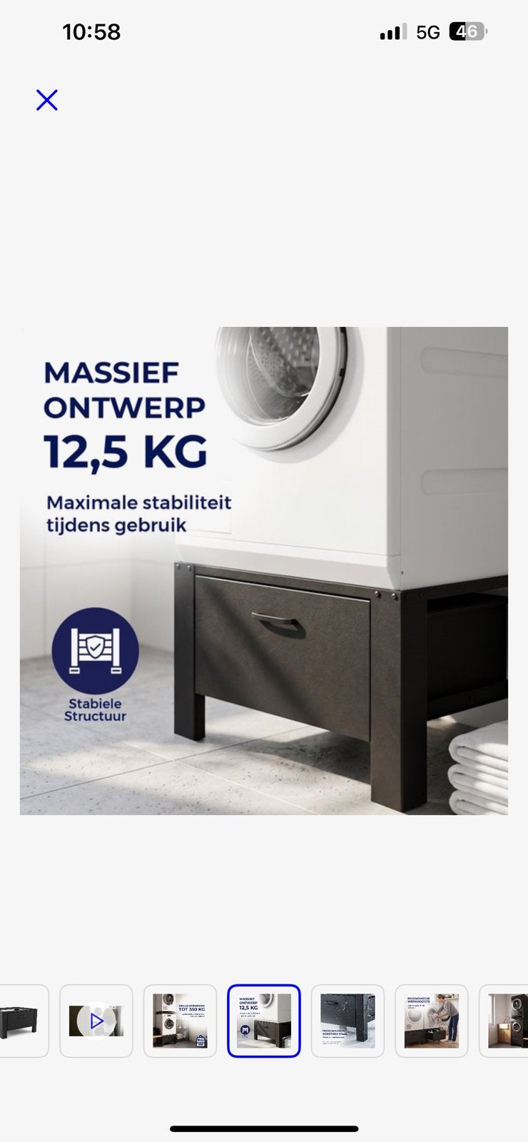 Wasmachineverhoger nieuw alleen uitgepakt, Witgoed en Apparatuur, Wasmachines, Ophalen, Nieuw