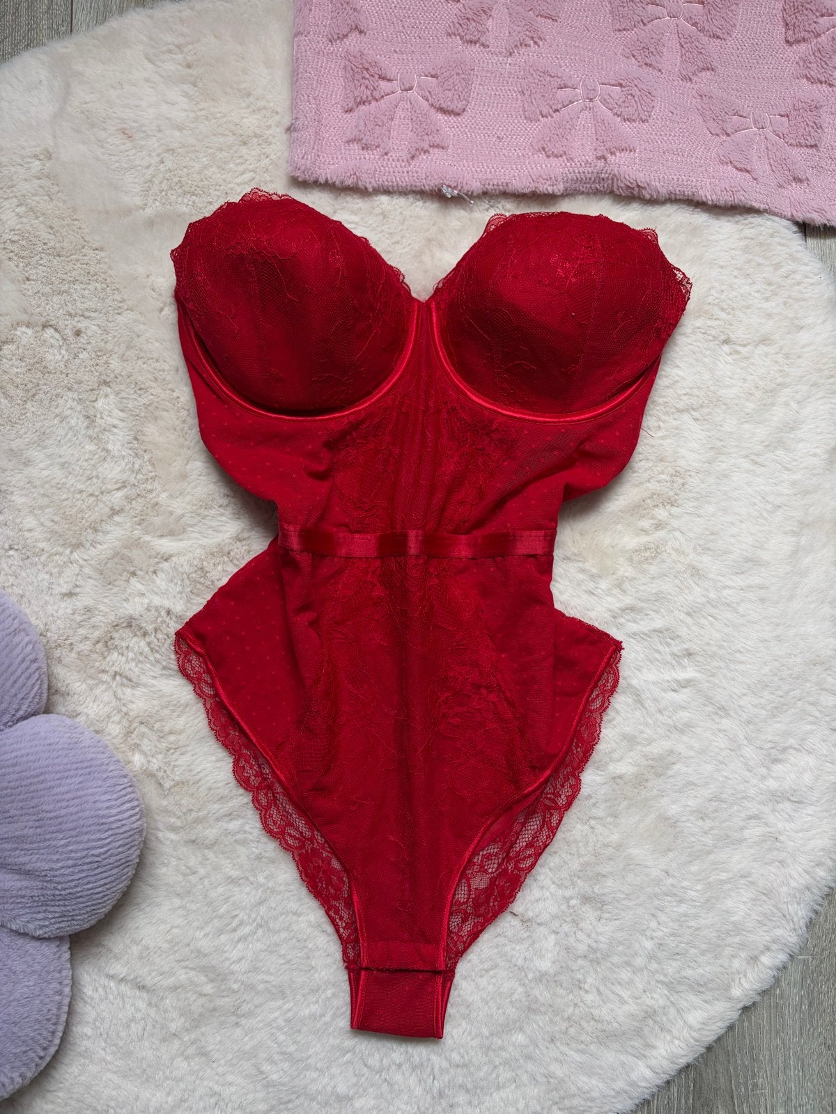 Rode corrigerende body/shapewear bodysuit met kant 75G, Mksneakz@oitliok.com, Ophalen of Verzenden, Mksneakz, 1788pb