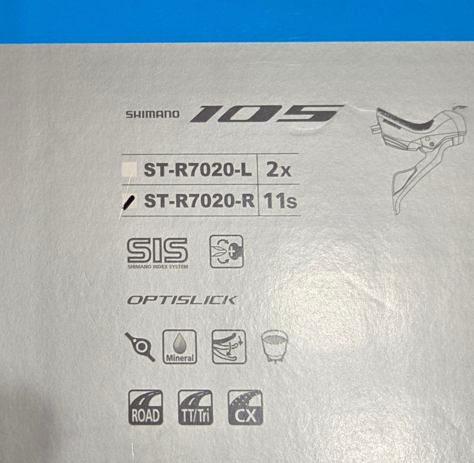 Shimano 105 ST-R7020-R 11s Dual Control Shifter, Overige materialen, Overige typen, Nieuw, Ophalen of Verzenden