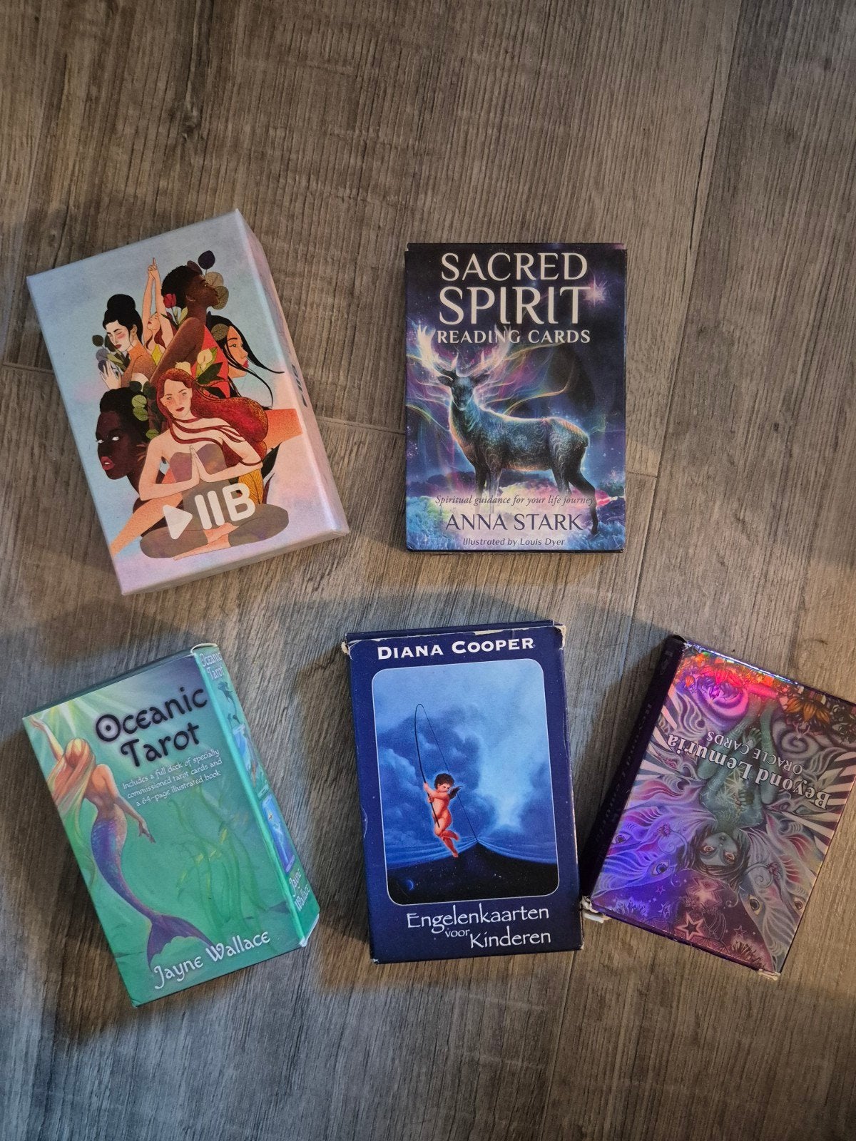 Diverse set van 5 orakel- en tarotkaarten, Ophalen of Verzenden