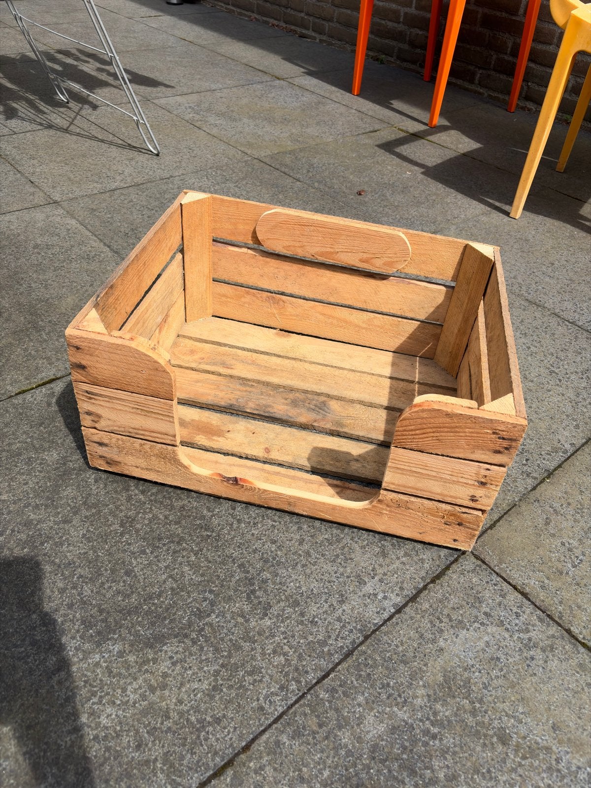 Kattenmand van steigerhout met naambordje, Ophalen, Gebruikt, Overige