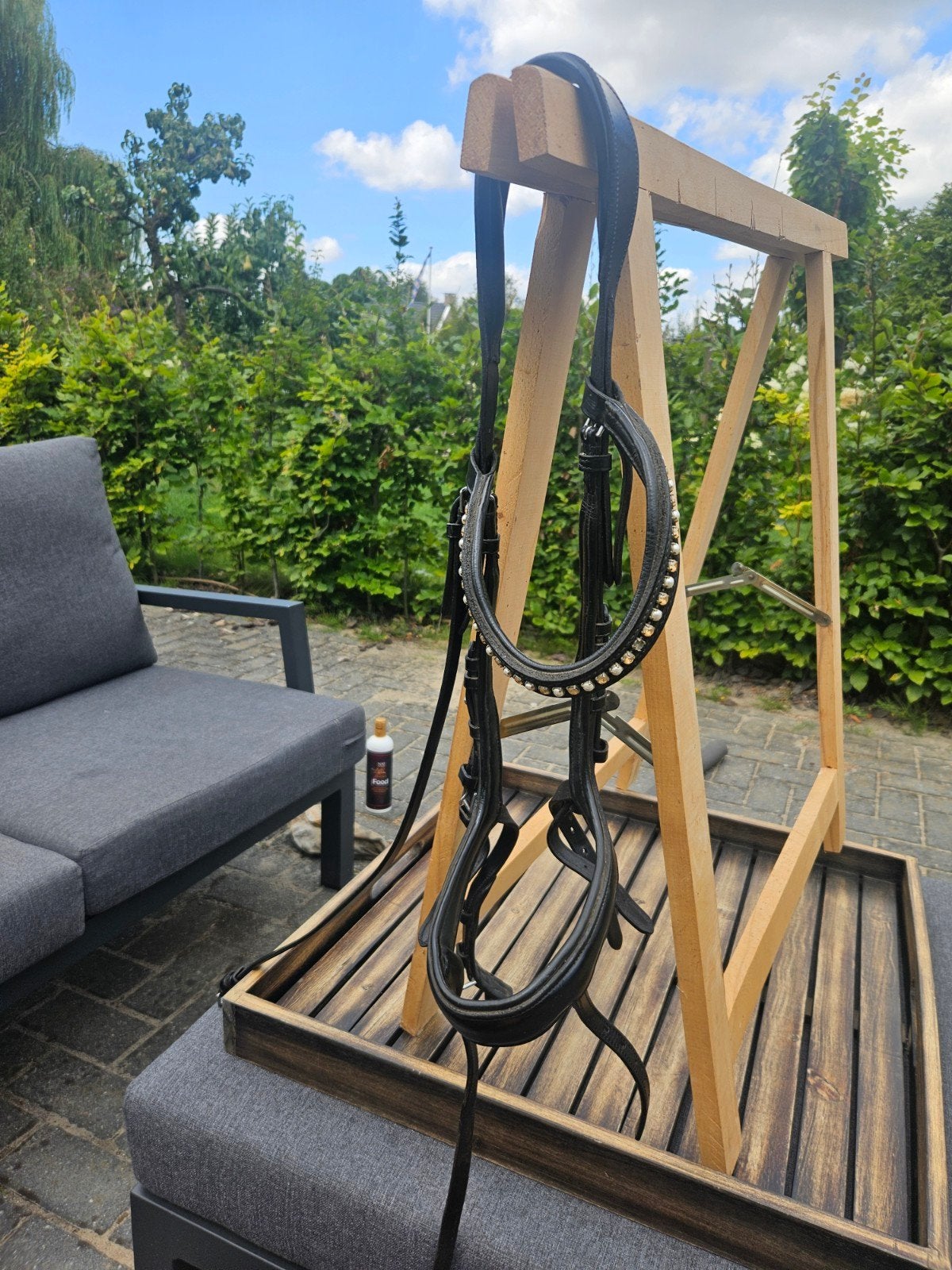 anatomisch schockemohle  hoofdstel, Dieren en Toebehoren, Ophalen of Verzenden, Zwart, Anatomisch gevormd, Full