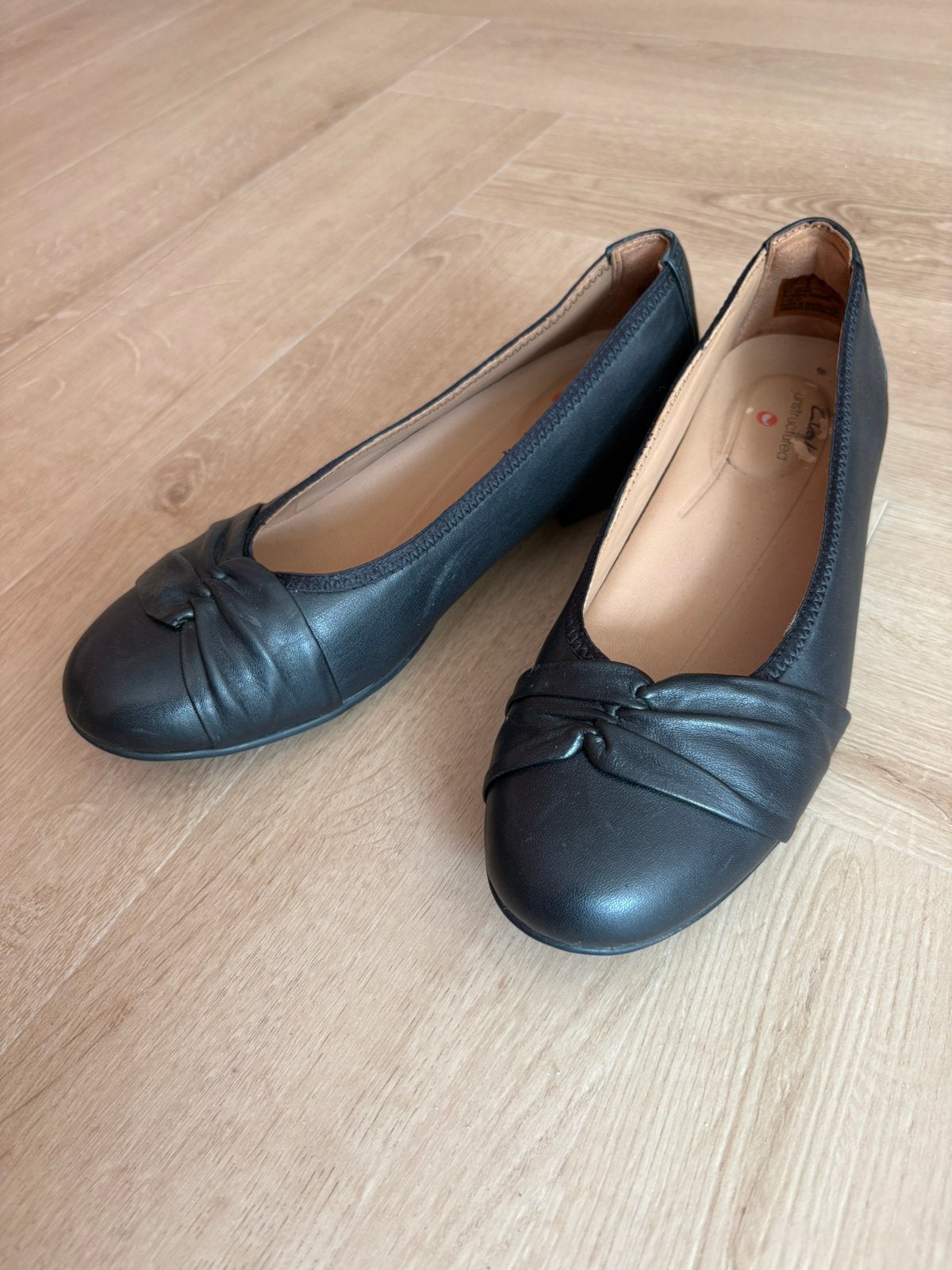 Clarks ballerinas maat 39, Ophalen of Verzenden, Gedragen, Zwart, Ballerina's