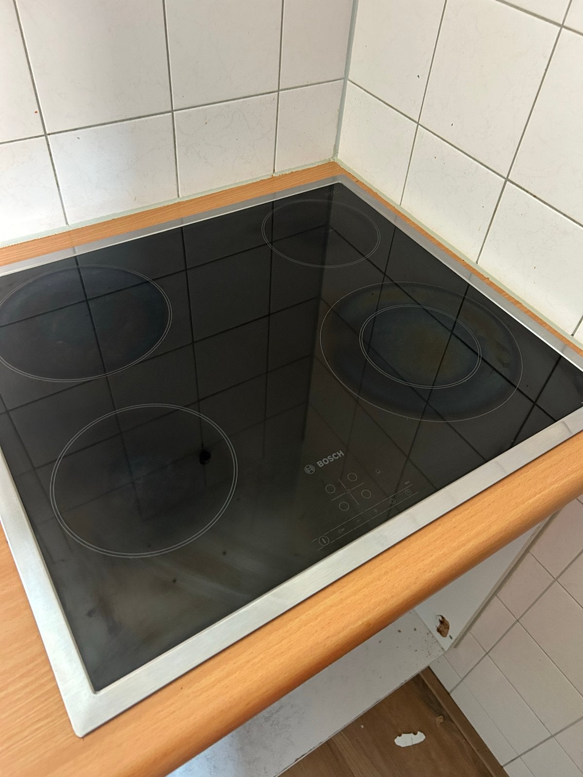 Bosch keramische kookplaat - 2 fase, 5 jaar oud, Witgoed en Apparatuur, Kookplaten, Ophalen, Gebruikt, Keramisch, 4 kookzones