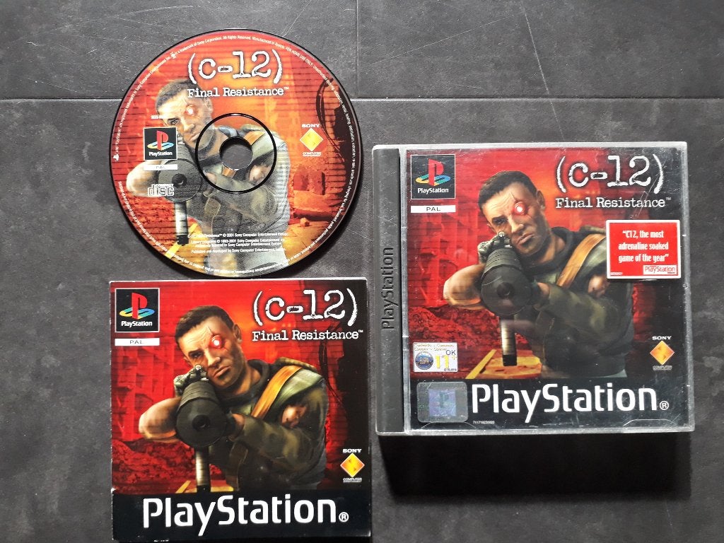 PS1 - C12 Final Resistance - playStation 1 PSX Shooter, Spelcomputers en Games, Vanaf 18 jaar, Shooter, 1 speler, Ophalen of Verzenden