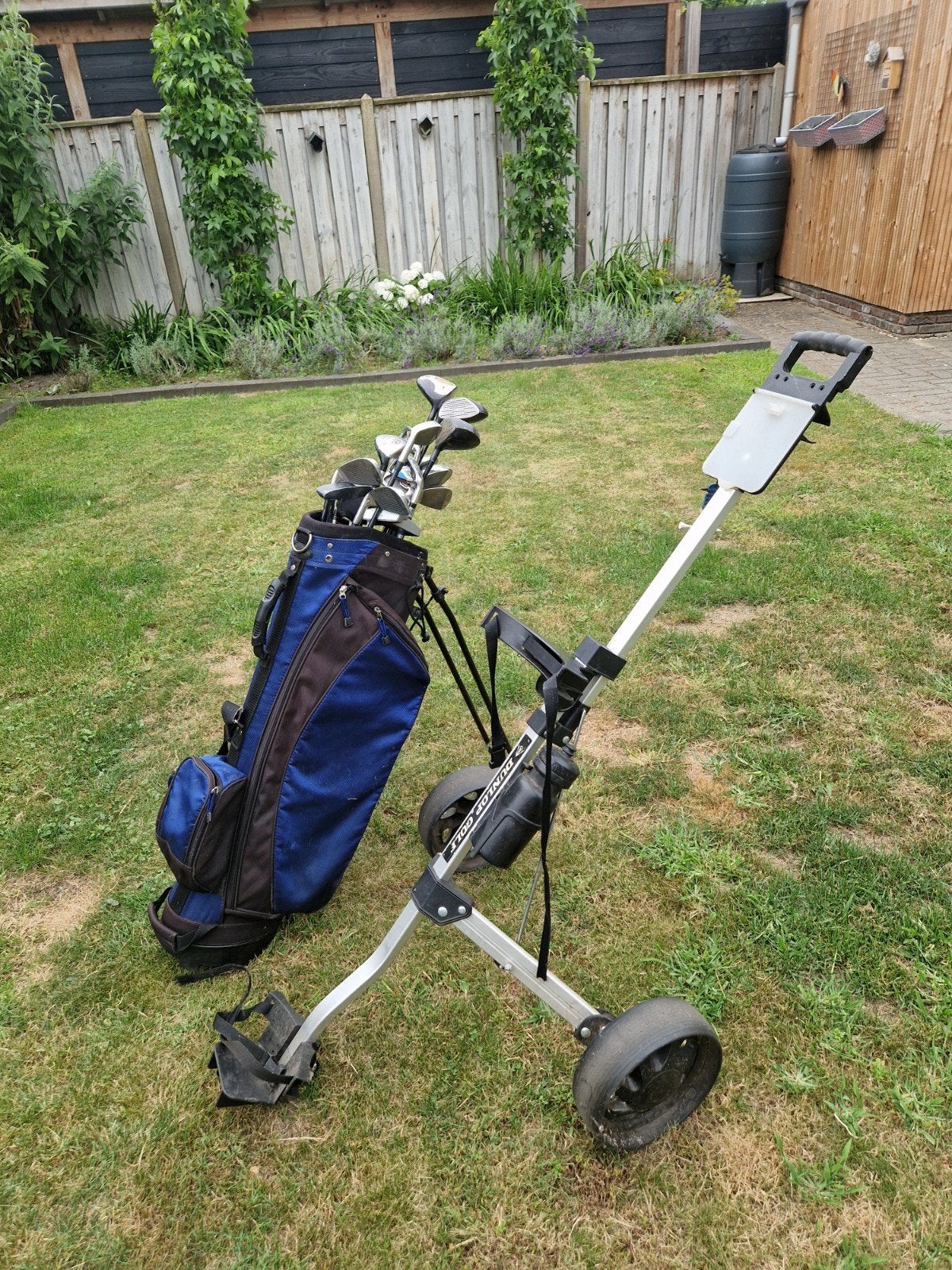 Complete golfset met tas en trolley, Ophalen, Gebruikt, Set, Overige merken