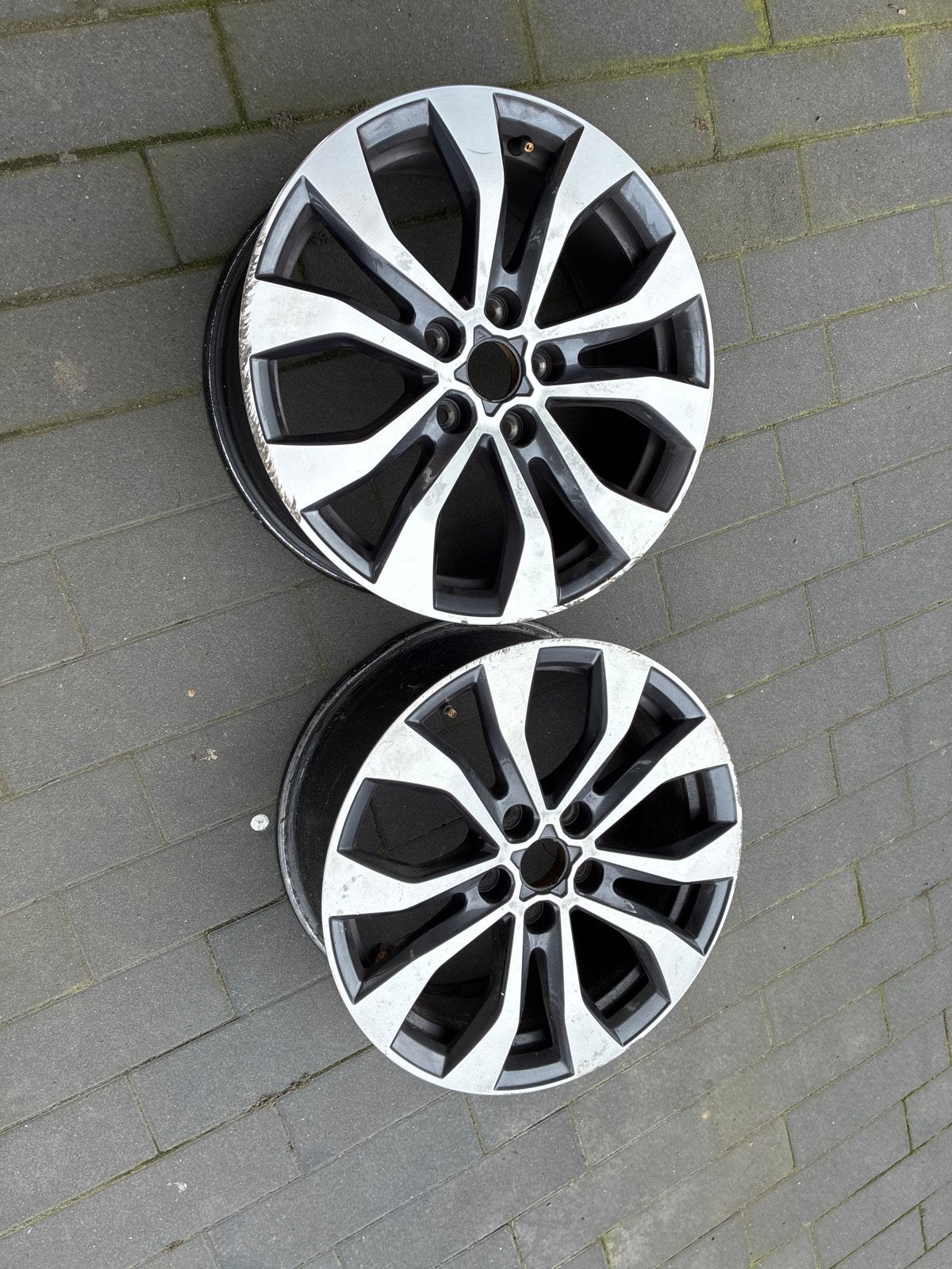 Renault 17 inch velgen (set van 2), Auto diversen, Ophalen of Verzenden, Gebruikt