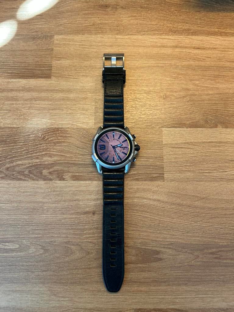 Diesel On Full Guard 2.5 Gen 4 Smartwatch, Sieraden, Tassen en Uiterlijk, Smartwatches, Zo goed als nieuw, Android, Zwart, Hartslag
