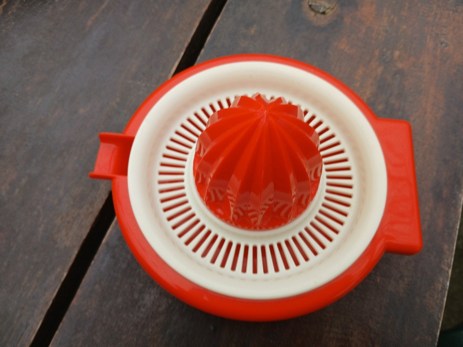 Retro kleine citruspers., Ophalen, Kunststof, Oranje, Overige typen