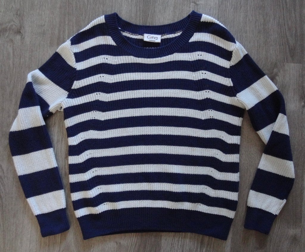 Nieuwe blauw wit gestreepte trui maat s, Blauw, Nieuw, Ophalen of Verzenden, Maat 36 (S)