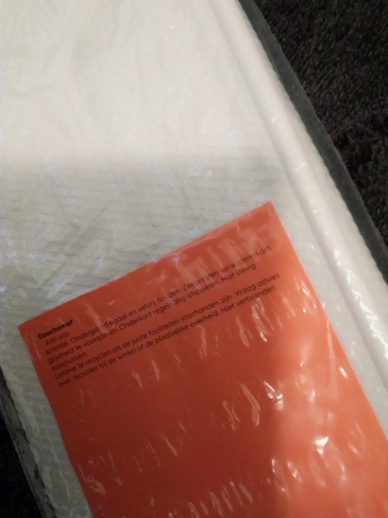Nieuwe anti-slip douchemat. Breedte 54cm en de lengte 54cm, Ophalen, Nieuw, Wit, Overige typen