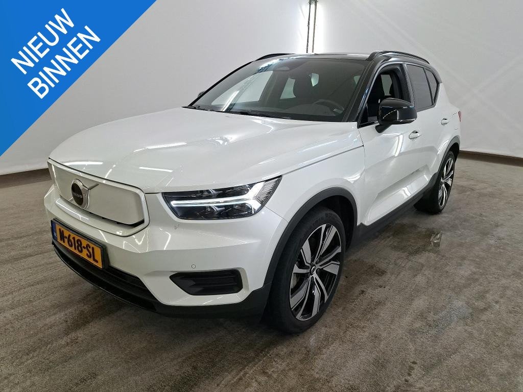 VOLVO XC40 RECHARGE CORE (93% SOH) I AUTOMAAT I TREKHAAK I P, Stof, Gebruikt, Huisgarantie, Wit