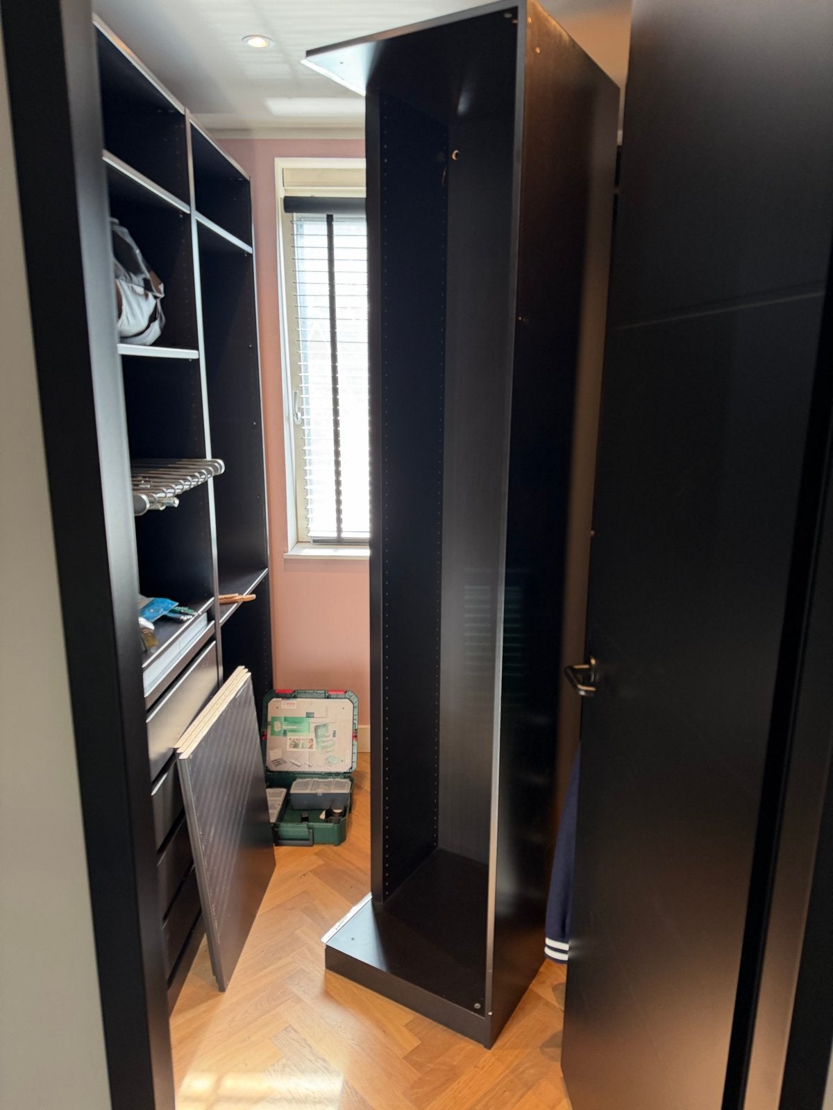 IKEA Pax hoekkast - Zwartbruin, Ophalen, Gebruikt, 100 tot 150 cm, 200 cm of meer