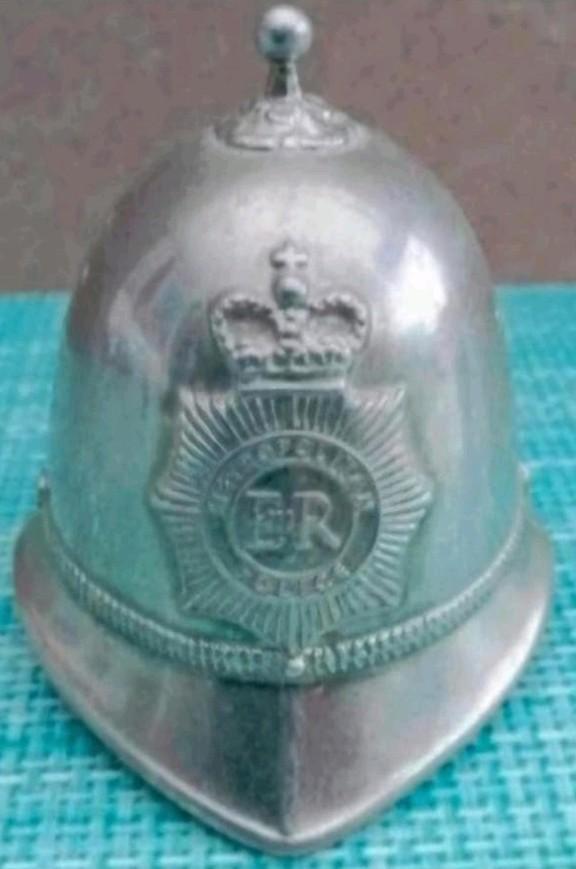 Vintage Britse Politiehelm bel, Ophalen