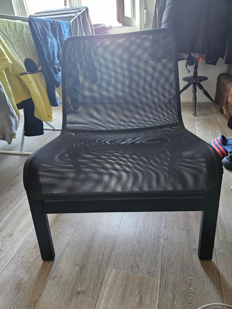 Te koop zwarte ikea loungestoel, Ophalen, Zo goed als nieuw, Zwart, Eén