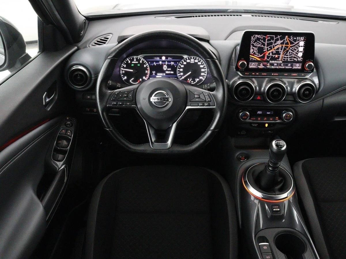 Nissan Juke 1.0 DIG-T N-Connecta | Carplay | Navigatie | Cam, Auto's, Nissan, Voorwielaandrijving, Stof, Euro 6, Origineel Nederlands