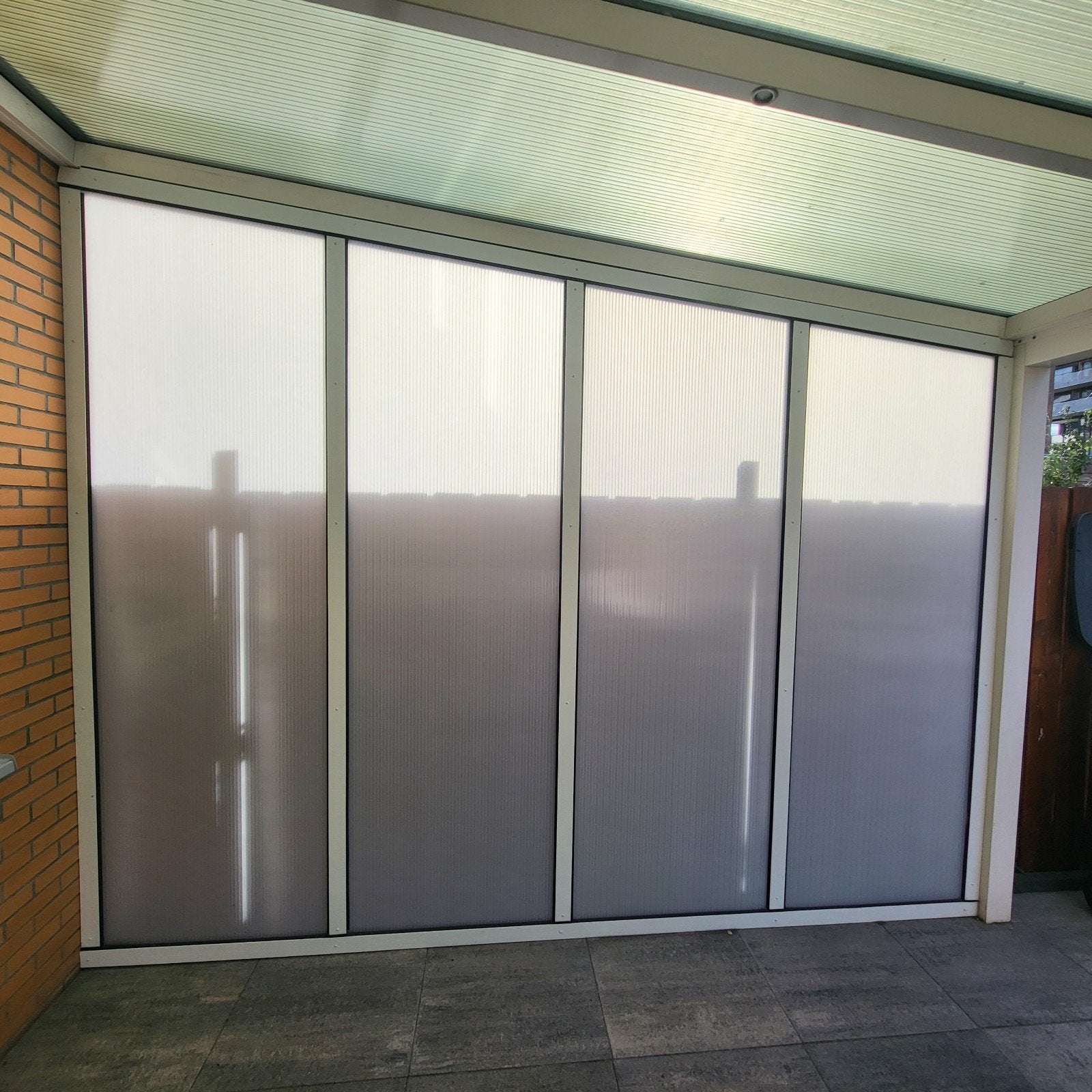 Zijwand Veranda Links en Rechts, Ophalen, Gebruikt, Veranda