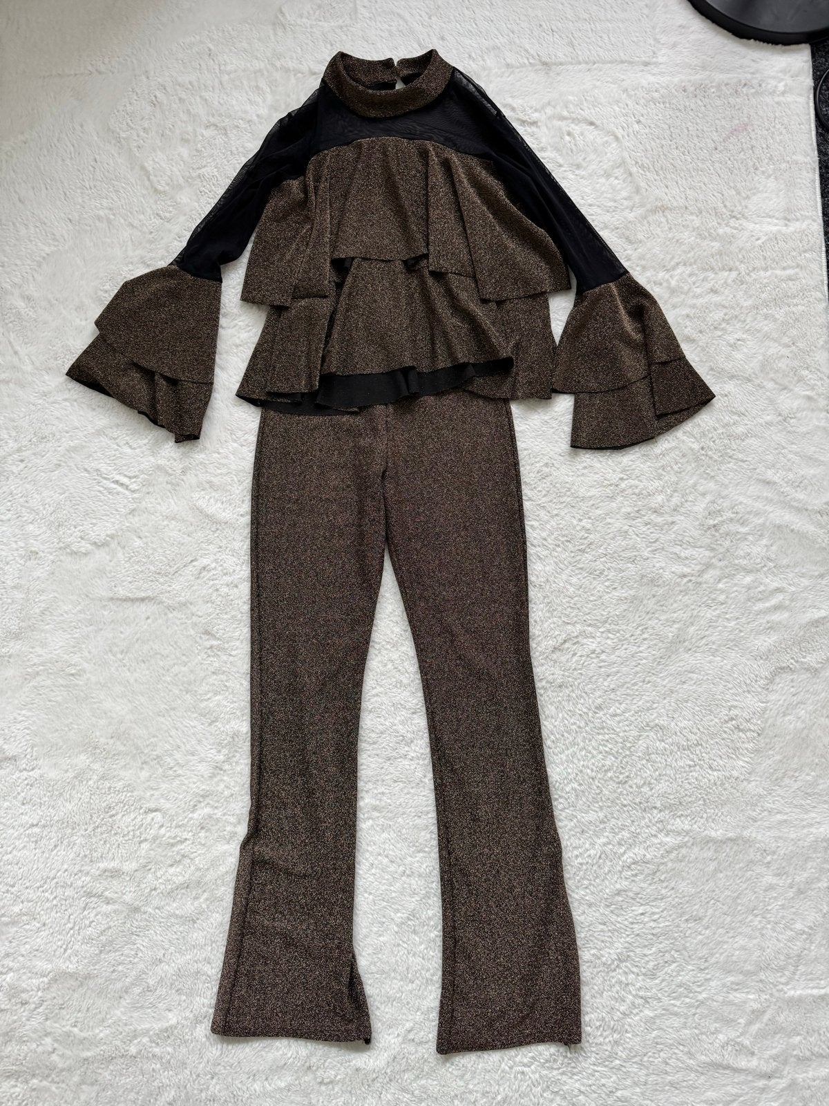 Leuke set met gouden glitters, maat M, Maat 38/40 (M), Overige typen, Overige kleuren, Ophalen of Verzenden