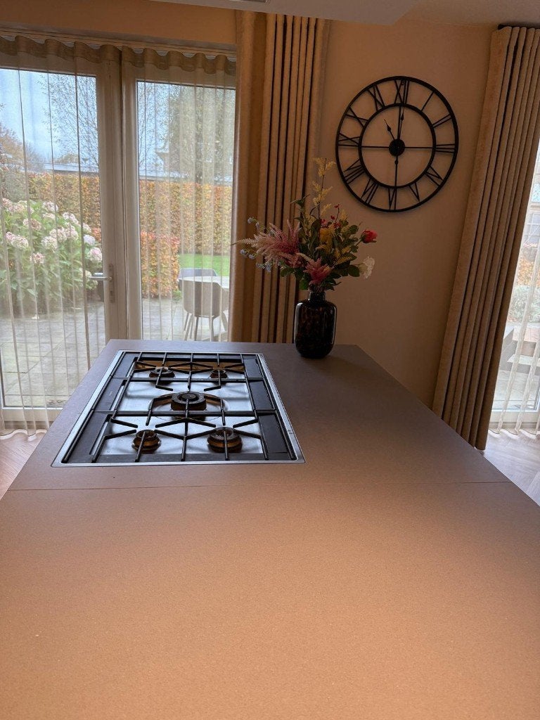 Luxe keuken met kookeiland en Gaggenau apprtn GEDEMONTEERD, Zwart, Overige typen, Ophalen of Verzenden, Zo goed als nieuw