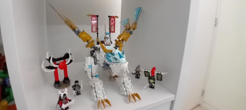 Zane's Ice Dragon Lego Ninjago 71786, Lego, Ophalen of Verzenden, Zo goed als nieuw, Complete set