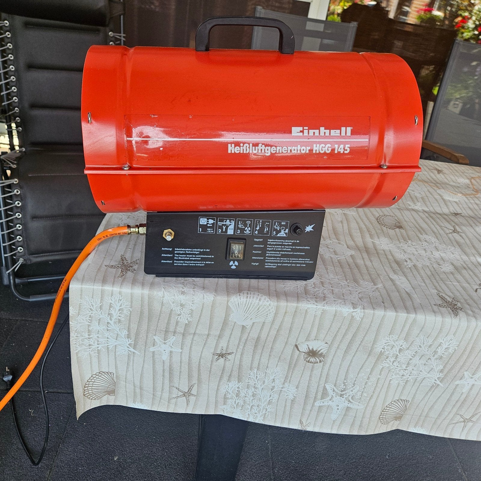Einhell Heißluftgenerator HGG 145 - Zo goed als nieuw, Doe-het-zelf en Verbouw, Ophalen, 30 tot 80 cm, Kachel, Zo goed als nieuw