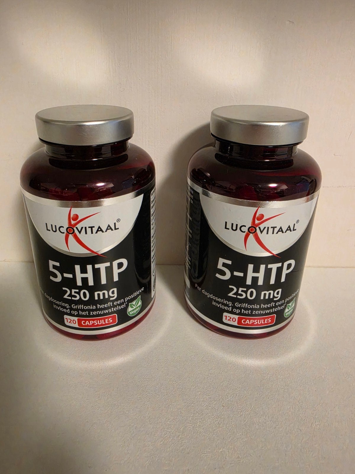 5-HTP 250mg capsules - 2 potjes, Ophalen of Verzenden